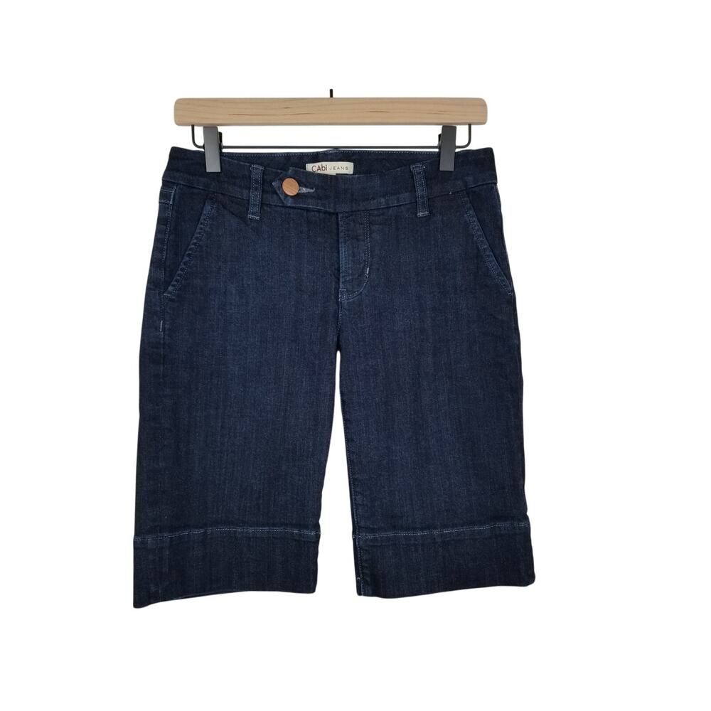 CAbi Lou Dark Denim Bermuda Short Size 2 style# 891